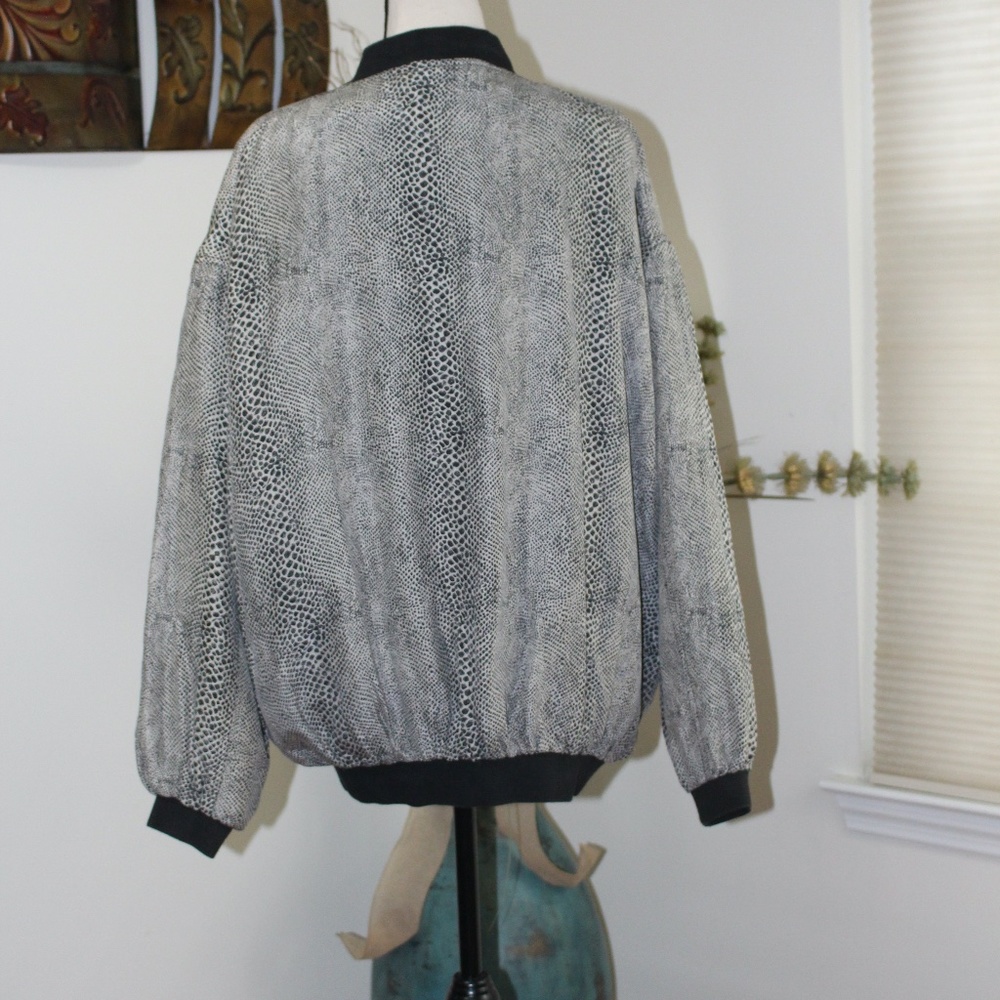 Robert Stock limited , bomber jacket 100% silk - Picture 3 of 9